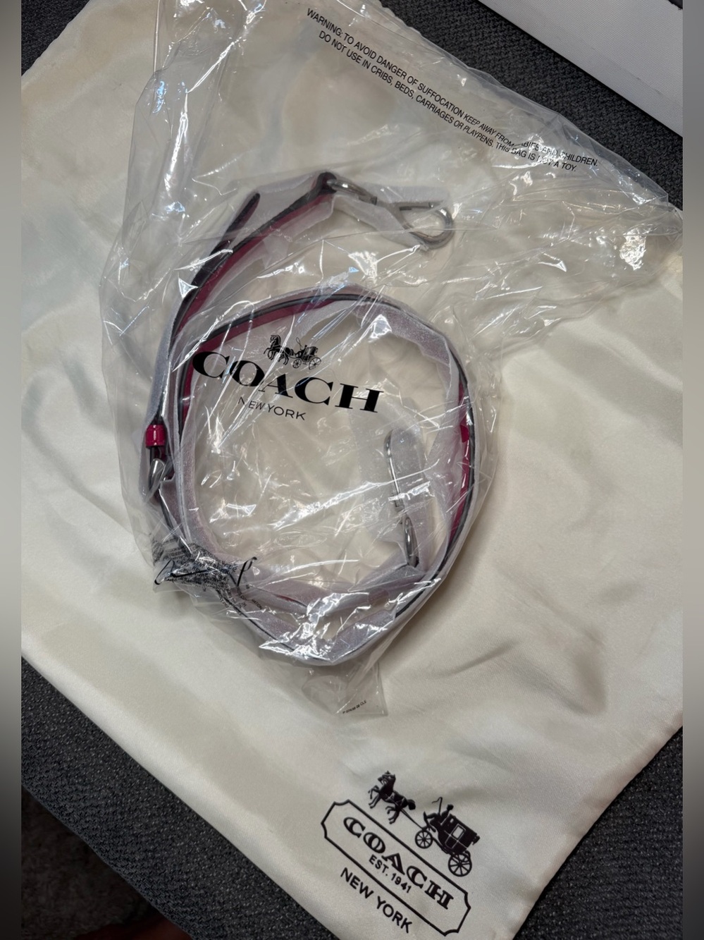 Coach Kristin Raspberry Patent Leather Round Satchel No. B1293-19297 - Picture 10 of 13